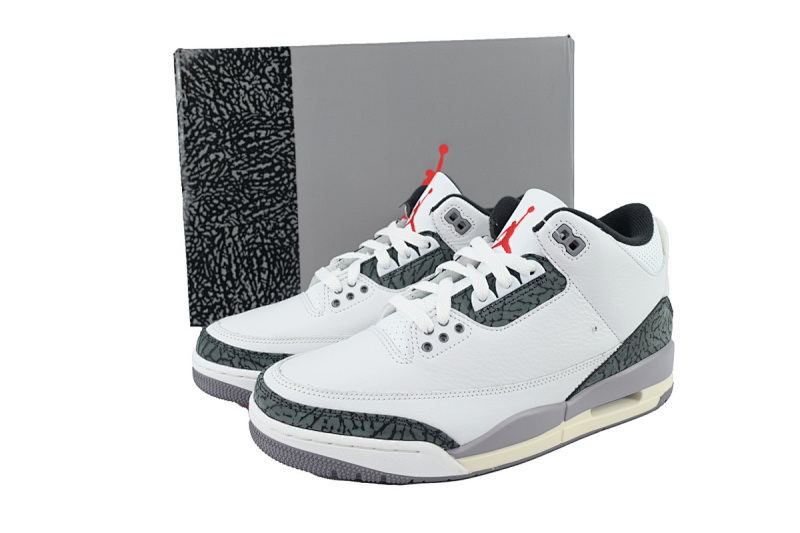 【DA0LW】白灰106 LW版乔丹3代篮球鞋 CT8532-106 Air Jordan 3 "Cement Grey"