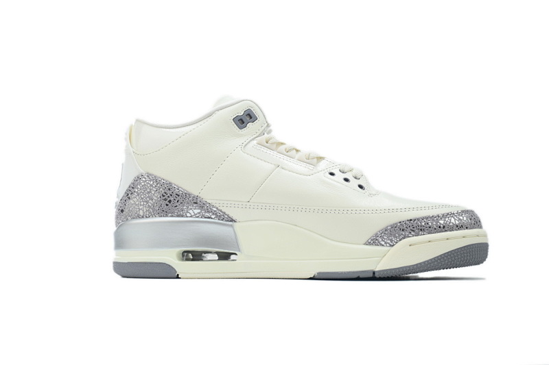 【DA0OG】米银 OG纯原版本乔丹3代篮球鞋 CK9246-100 Air Jordan 3 Retro 'Sail Metallic Silver'