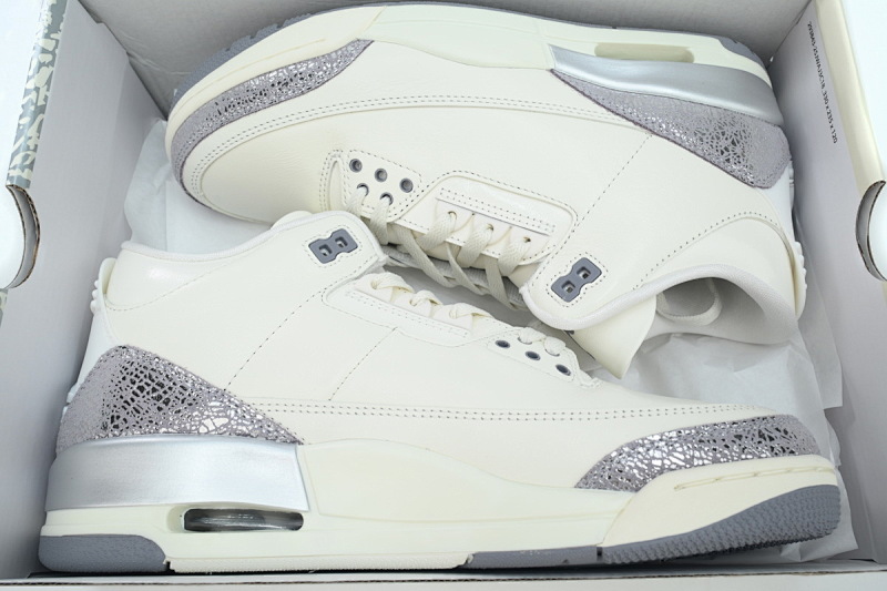 【DA0OG】米银 OG纯原版本乔丹3代篮球鞋 CK9246-100 Air Jordan 3 Retro 'Sail Metallic Silver'