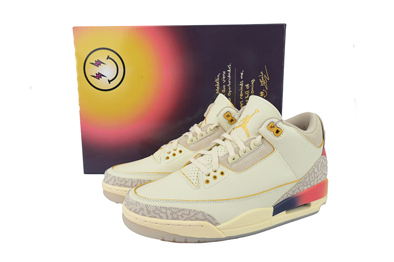 yupoo_337332_85c7d665.jpg 【CA7XH】渐变笑脸 头层乔丹3代篮球鞋 FN0344-901 J Balvin x Air Jordan 3 White Blue Red
