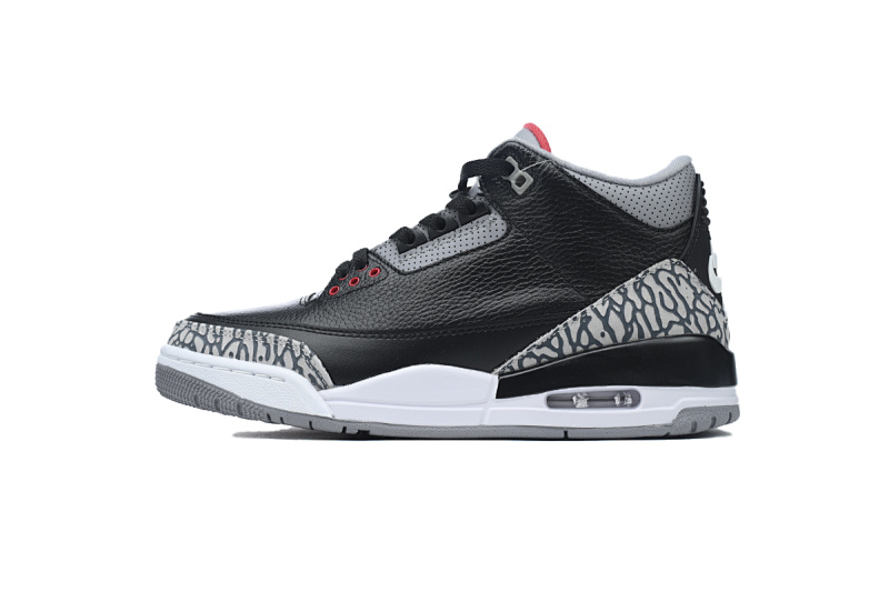 【BA3D2】黑水泥-4 头层乔丹3代篮球鞋 854262-001 Air Jordan 3 Retro OG 'Black Cement'