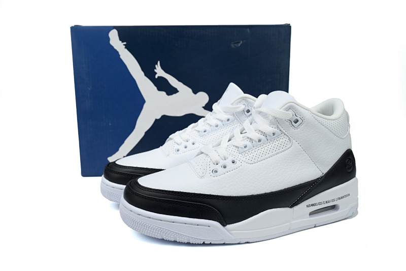 【BA3D2】闪电-2 头层乔丹3代篮球鞋 DA3595-100 Fragment Design x Air Jordan 3 Retro SP 'White'