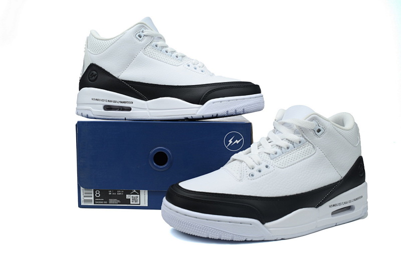 【BA3D2】闪电-2 头层乔丹3代篮球鞋 DA3595-100 Fragment Design x Air Jordan 3 Retro SP 'White'
