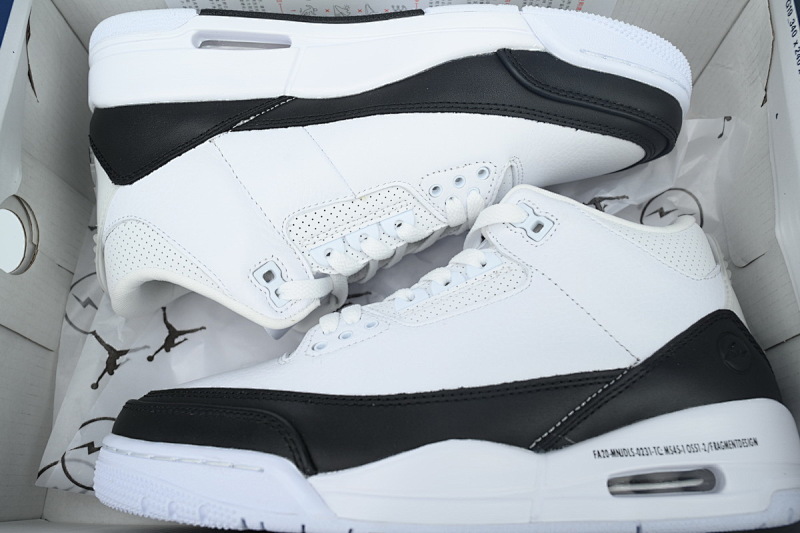 【BA3D2】闪电-2 头层乔丹3代篮球鞋 DA3595-100 Fragment Design x Air Jordan 3 Retro SP 'White'