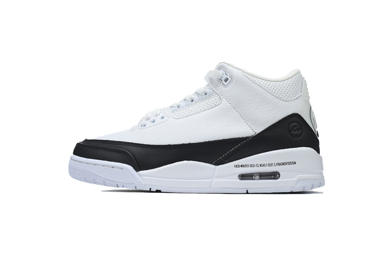 【BA3D2】闪电-2 头层乔丹3代篮球鞋 DA3595-100 Fragment Design x Air Jordan 3 Retro SP 'White'