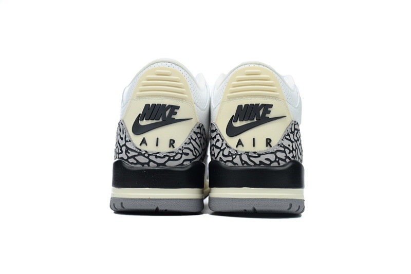 【BA3D2】白水泥-1 头层乔丹3代篮球鞋 DN3707-100 Air Jordan 3 “White Cement Reimagined