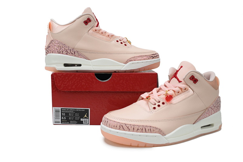 【DA0OG】情人节限定 OG纯原版本乔丹3代篮球鞋 HJ0178-600 Air Jordan 3 Retro 'Valentine's Day'