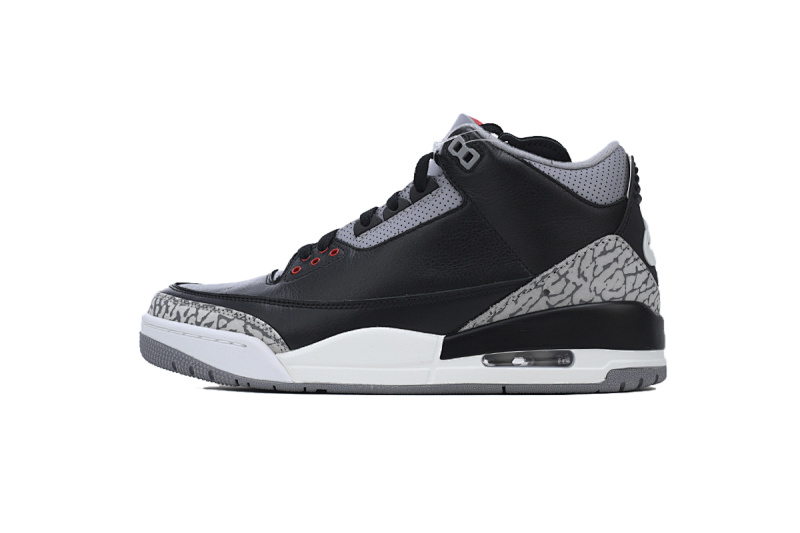 【CA7XH】复刻黑水泥 头层乔丹3代篮球鞋 DN3707-010 Air Jordan 3 Retro OG 'Black Cement'