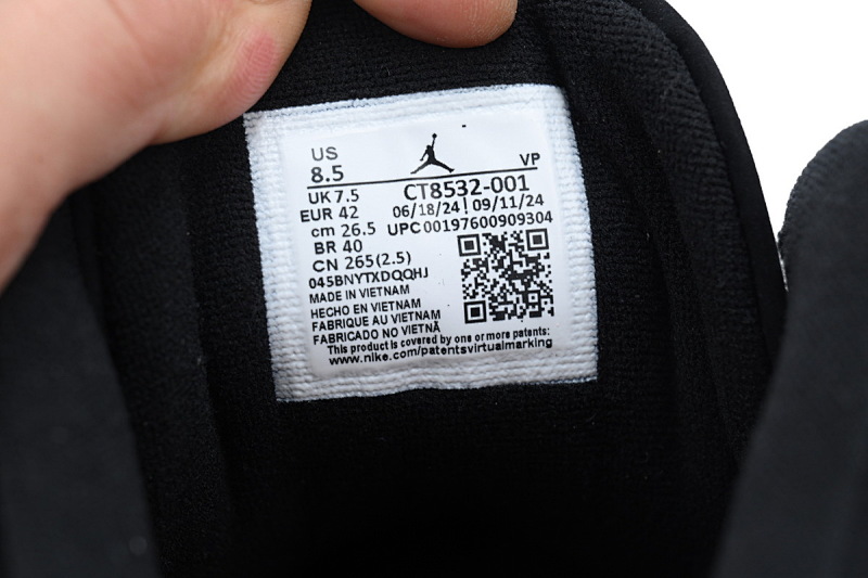 【DA0OG】黑猫 OG纯原版本乔丹3代篮球鞋 CT8532-001 Air Jordan 3 Retro 'Black Cat'