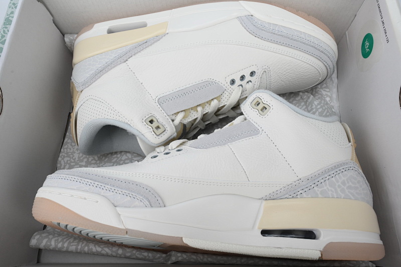 【CA7XH】灰白 头层乔丹3代篮球鞋 FJ9479-100 Air Jordan 3 Retro SE Craft 'Ivory'