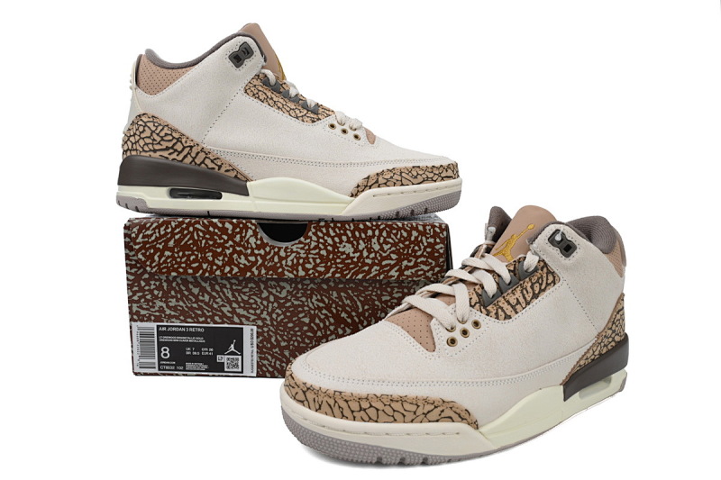 【CA7XH】矿木棕 头层乔丹3代篮球鞋 CT8532-102 Air Jordan 3 Retro 'Palomino'