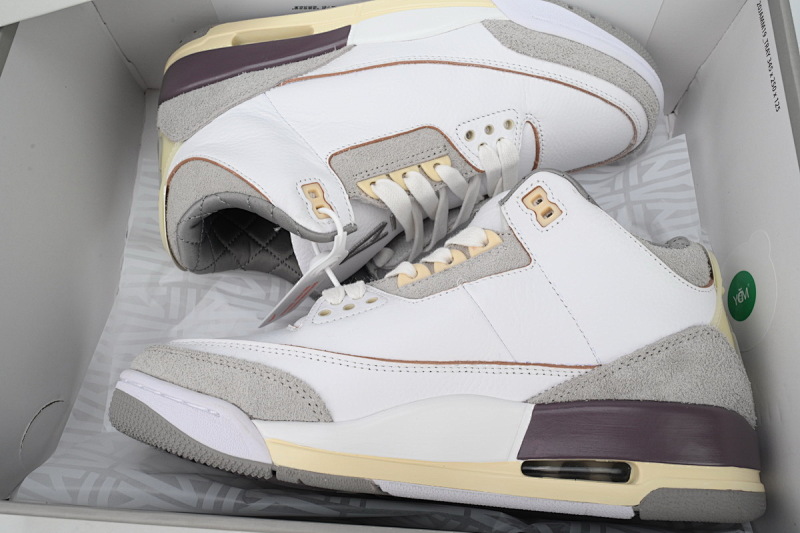 【CA3TS】AMM米灰 东莞版乔丹3代篮球鞋 DH3434-110 A Ma Maniere x Air Jordan 3 Retro SP Medium Grey