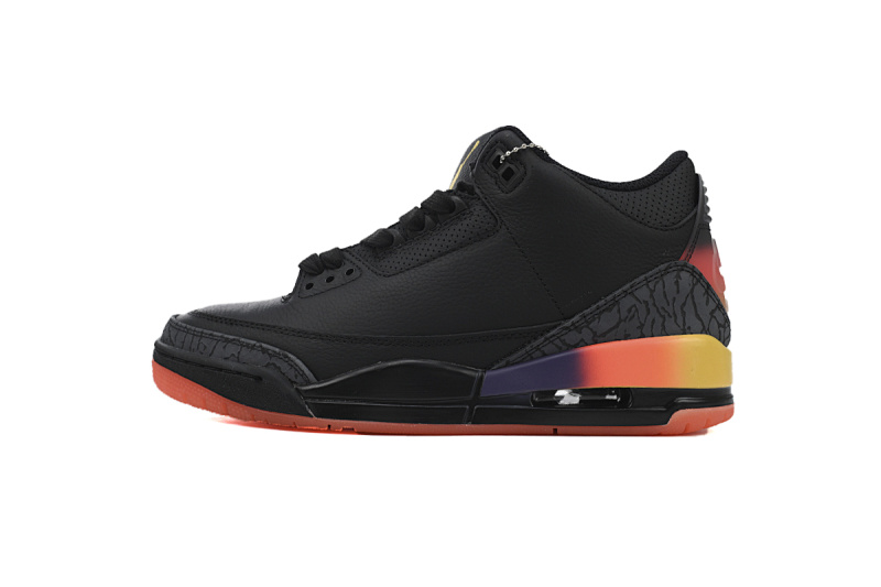 【CA3TS】黑彩虹 东莞版乔丹3代篮球鞋 FN0344-001 J Balvin x Air Jordan 3 “Rio”