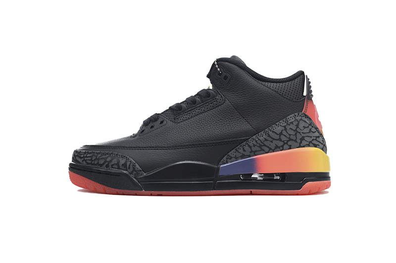 【DA0OG】黑彩虹 OG版本乔丹3代篮球鞋 FN0344-001 J Balvin x Air Jordan 3 “Rio”