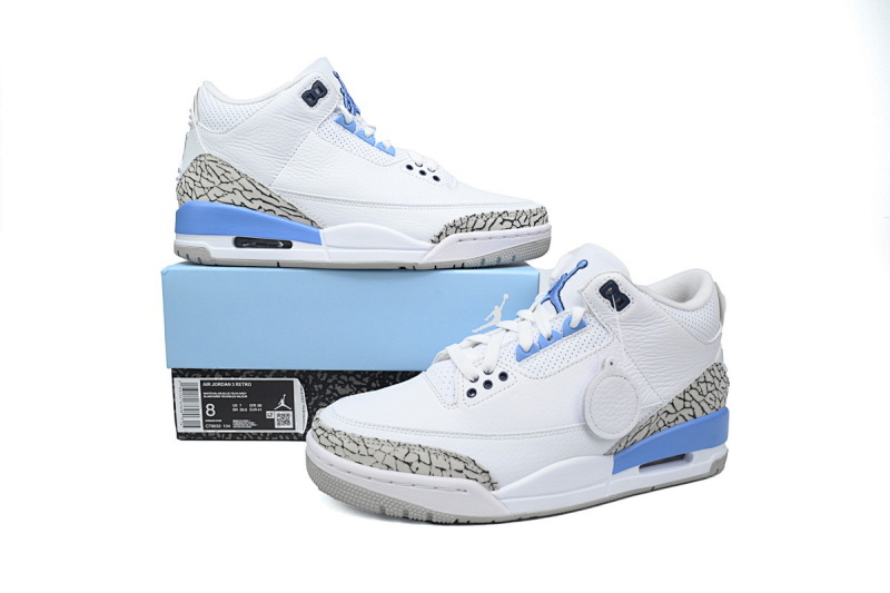 yupoo_337780_9c30a8fb.jpg 【CA7XH】北卡蓝 头层乔丹3代篮球鞋 CT8532-104 Air Jordan 3 Retro UNC