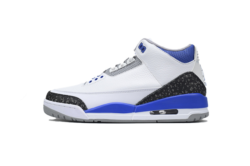 【CA7XH】小闪电 头层乔丹3代篮球鞋 CT8532-145 Air Jordan 3 Retro Racing Blue
