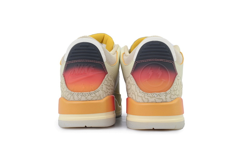 【CA3TS】笑脸 东莞版乔丹3代篮球鞋 FN0344-901 J Balvin x Air Jordan 3 White Blue Red