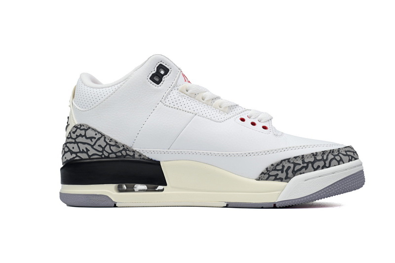 【CA3TS】白水泥 东莞版乔丹3代篮球鞋 DN3707-100 Air Jordan 3 “White Cement Reimagined”