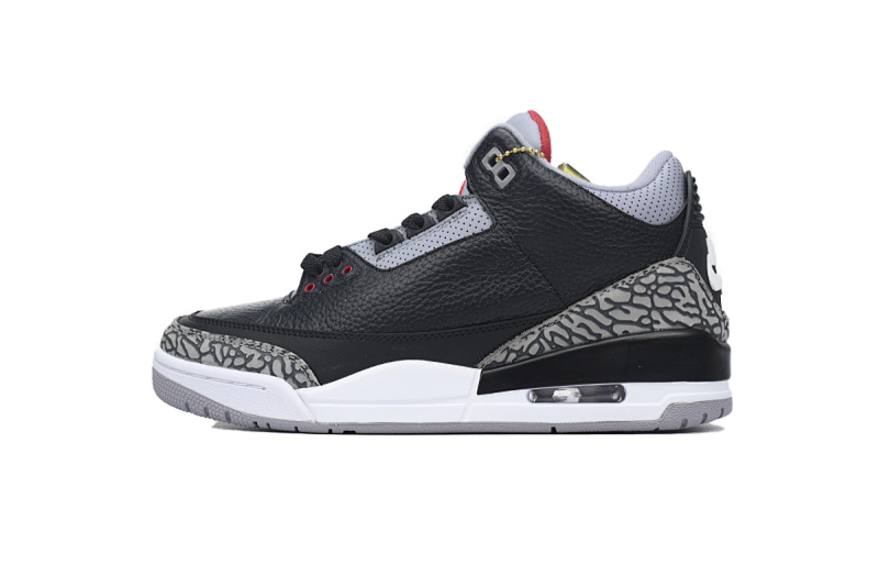 【CA3TS】黑水泥 东莞版乔丹3代篮球鞋 854262-001 A Ma Maniere x Air Jordan 3 Retro SP Black Cement
