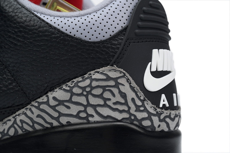 【CA3TS】黑水泥 东莞版乔丹3代篮球鞋 854262-001 A Ma Maniere x Air Jordan 3 Retro SP Black Cement