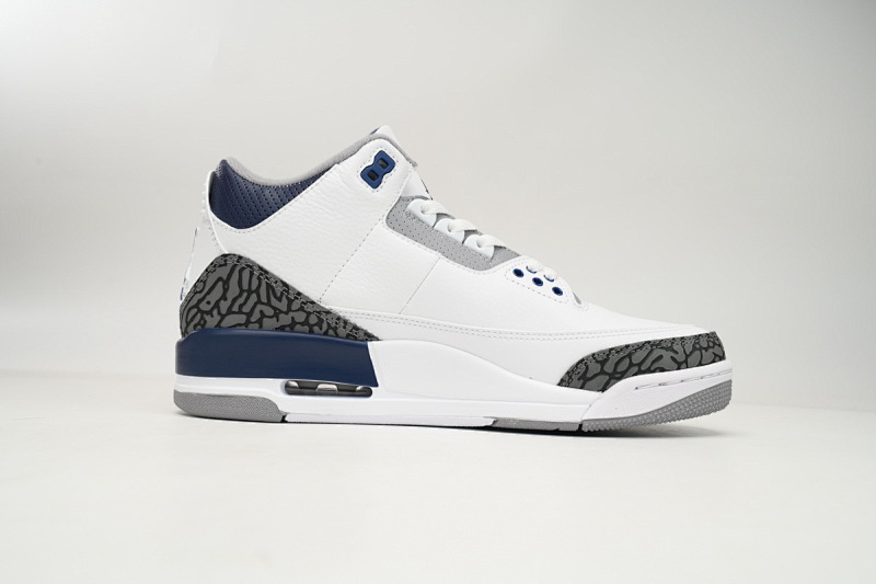 【CA7XH】复古灰蓝 头层乔丹3代篮球鞋 CT8532-140 Air Jordan 3 "White Navy Cement"