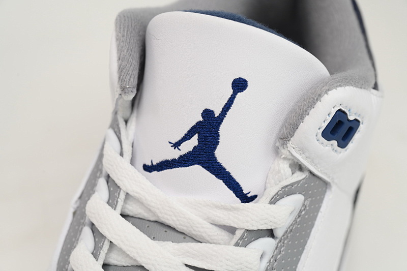 【CA7XH】复古灰蓝 头层乔丹3代篮球鞋 CT8532-140 Air Jordan 3 "White Navy Cement"