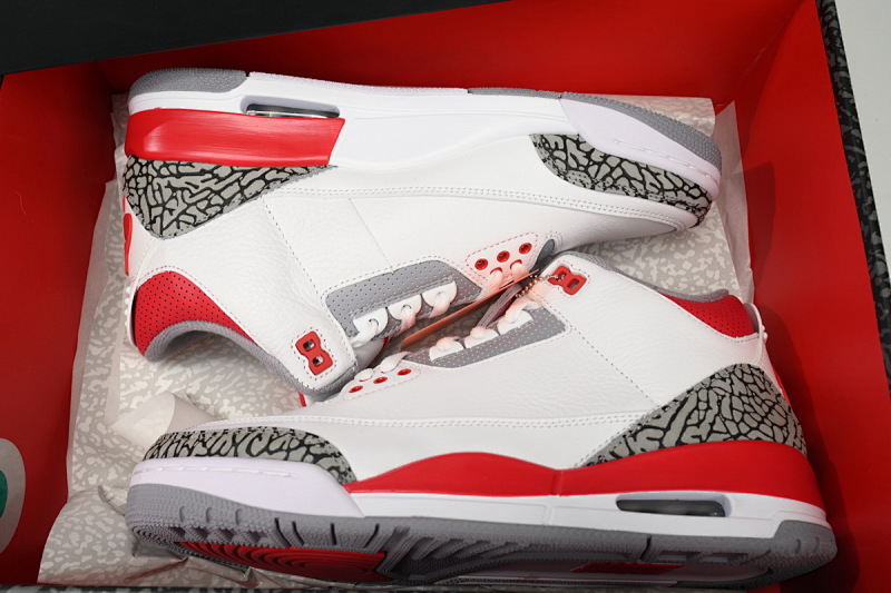 【CA7XH】火焰红 头层乔丹3代篮球鞋 DN3707-160 Air Jordan 3 OG “Fire Red”