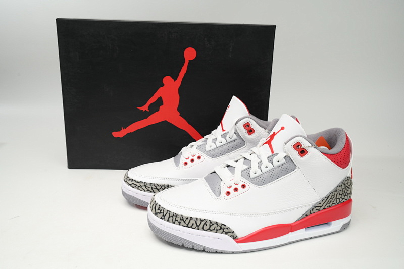 【CA7XH】火焰红 头层乔丹3代篮球鞋 DN3707-160 Air Jordan 3 OG “Fire Red”