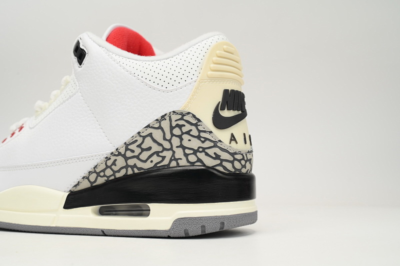 【CA7XH】做旧白水泥  头层乔丹3代篮球鞋 DN3707-100 Air Jordan 3 “White Cement Reimagined