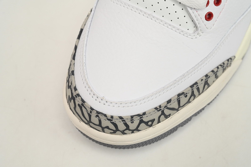 【CA7XH】做旧白水泥  头层乔丹3代篮球鞋 DN3707-100 Air Jordan 3 “White Cement Reimagined