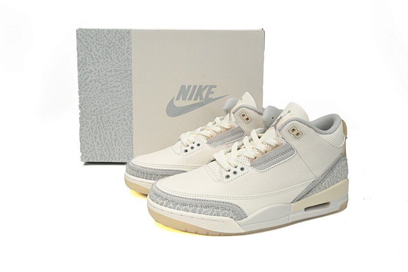 【DA0OG】白灰 OG纯源版本乔丹3代篮球鞋  FJ9479-100 Air Jordan 3 Craft "Ivory"