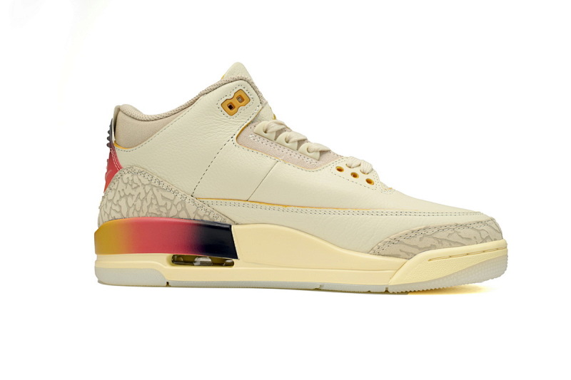 【DA0OG】彩虹  OG版本乔丹3代篮球鞋 FN0344-901 J Balvin x Air Jordan 3 White Blue Red