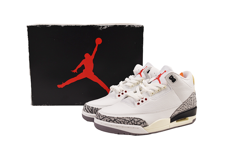 【DA0OG】白水泥 OG版乔丹3代篮球鞋 DN3707-100 Air Jordan 3 “White Cement Reimagined”