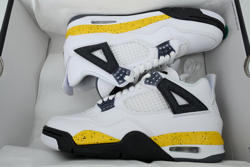 yupoo_338472_a9ed2bfc.jpg 【CA0XH】复刻白黄 头层皮乔丹4代篮球鞋 IO2463-102 Air Jordan 4 Retro 'Rare Air - Tour Yellow' 2026