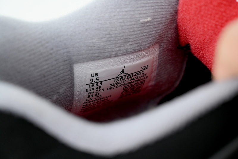 【EA5LR】新黑红 LJR版本乔丹4代 IX8180-001 Air Jordan 4 Retro OG 'Bred' 2026
