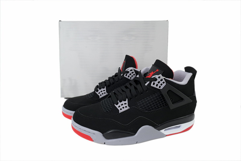 【CA0XH】复刻黑红公牛 头层皮乔丹4代篮球鞋 IX8180-001 Air Jordan 4 Retro OG 'Bred' 2026