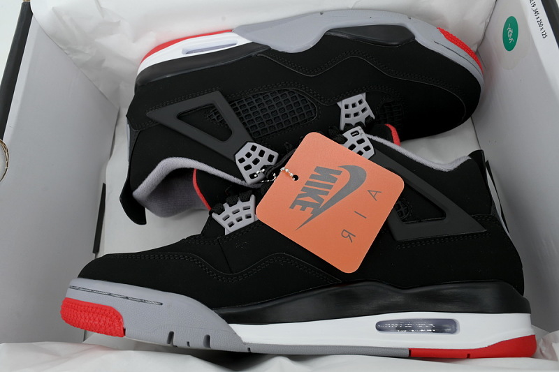 【CA0XH】复刻黑红公牛 头层皮乔丹4代篮球鞋 IX8180-001 Air Jordan 4 Retro OG 'Bred' 2026