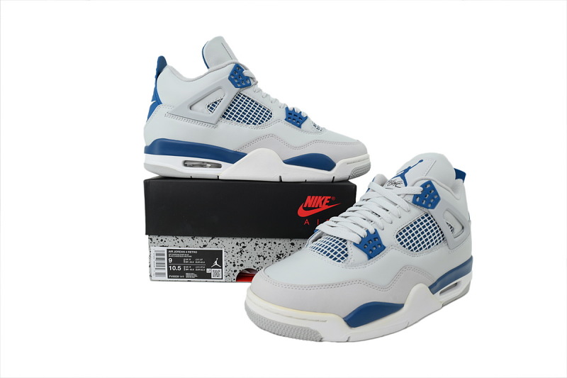 【DA0Y3】白兰 Y3版本乔丹4代篮球鞋 FV5029-141 Air Jordan 4 "Military Blue"