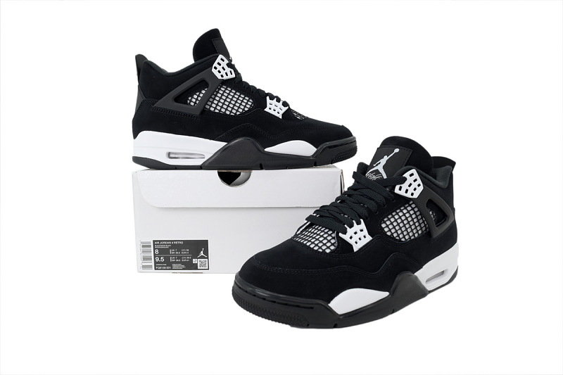 【DA0Y3】白黑 Y3版本乔丹4代篮球鞋 FQ8138-001 Air Jordan 4 Retro “White Thunder”