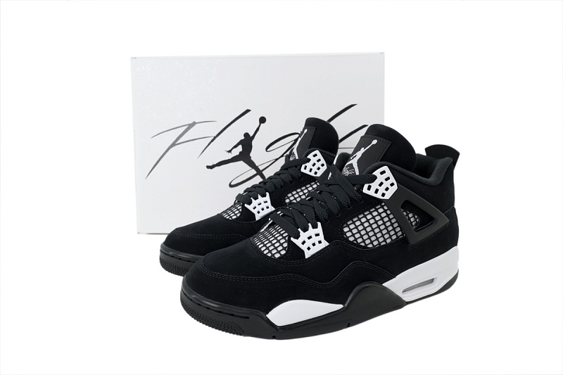 【DA0Y3】白黑 Y3版本乔丹4代篮球鞋 FQ8138-001 Air Jordan 4 Retro “White Thunder”