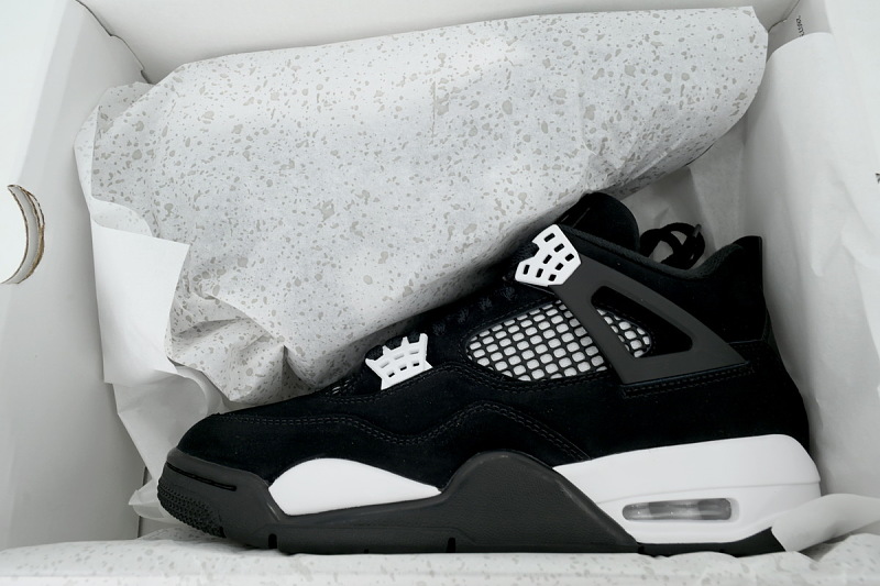 【DA0Y3】白黑 Y3版本乔丹4代篮球鞋 FQ8138-001 Air Jordan 4 Retro “White Thunder”
