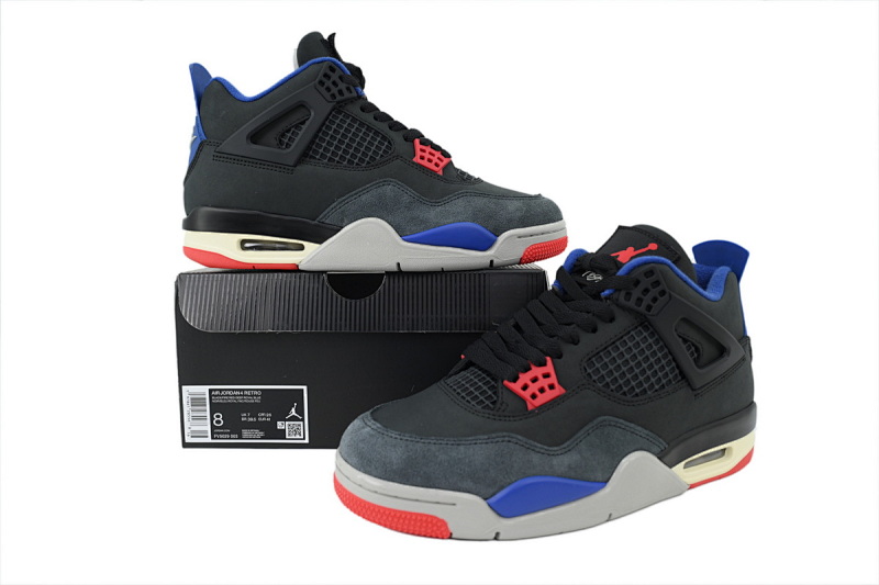 【BA7PB】黑红蓝 乔丹4代篮球鞋 FV5029-003 Air Jordan 4 Retro 'Rare Air'