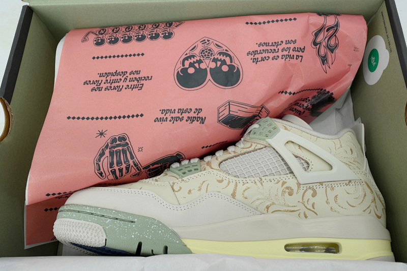 【CA2XH】墨西哥亡灵 头层皮乔丹4代篮球鞋 IM8116-047 Air Jordan 4 Retro SE 'Somos Eternos'
