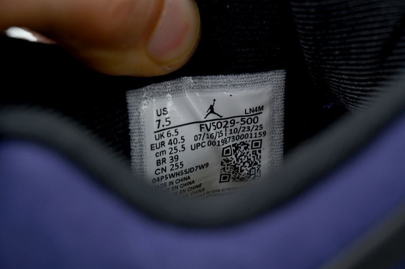 【EA5LR】湖人紫 LJR版本乔丹4代 FV5029-500 Air Jordan 4 Retro Lakers Purple