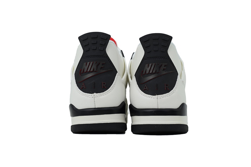 yupoo_339385_cdfde2e8.jpg 【CA0XH】白黑红 头层皮乔丹4代篮球鞋 IM4002-100 Air Jordan 4 Retro White Black And Red