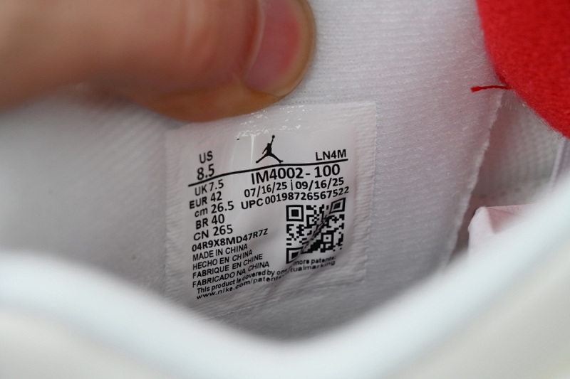 yupoo_339385_efaee231.jpg 【CA0XH】白黑红 头层皮乔丹4代篮球鞋 IM4002-100 Air Jordan 4 Retro White Black And Red