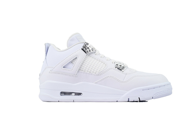 【EA5LR】白银扣 LJR版本乔丹4代 308497-100 Air Jordan 4 Retro Pure Money