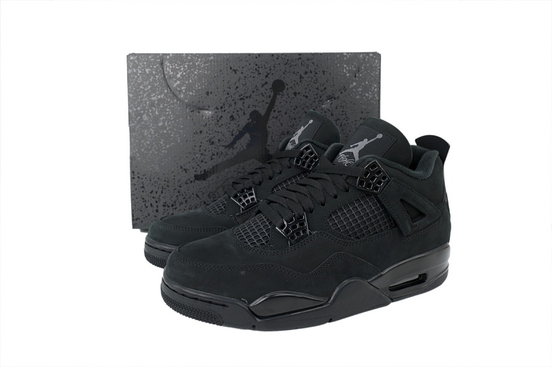 【DA5KZ】-61黑猫复刻 KZ头层乔丹4代篮球鞋 FV5029-010 Air Jordan 4“Black Cat”