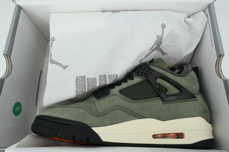 【DA5KZ】-56绿黑 KZ头层乔丹4代篮球鞋  IB1519-200 Undefeated x Air Jordan 4 Retro 2025