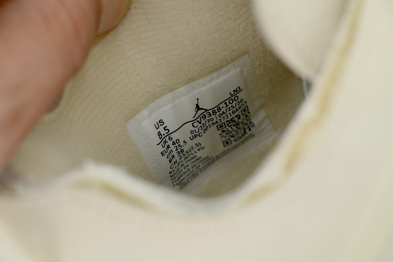 【DA5KZ】-5OW联名 KZ头层乔丹4代篮球鞋  CV9388-100 OFF White x Air Jordan 4 Sail